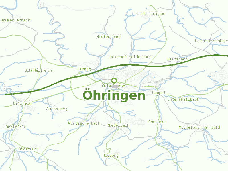 Karte von Öhringen