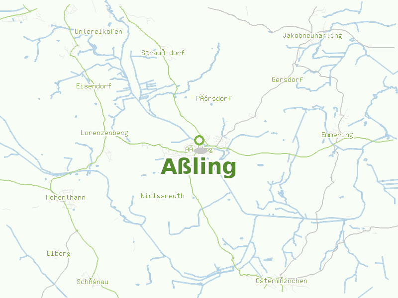 Karte von Aßling