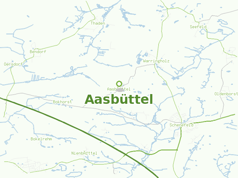 Karte von Aasbüttel