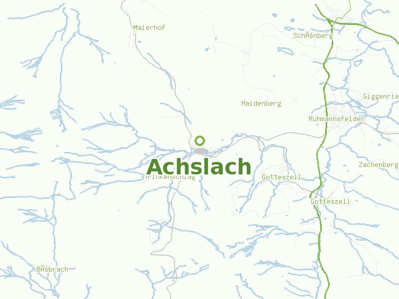 Karte von Achslach