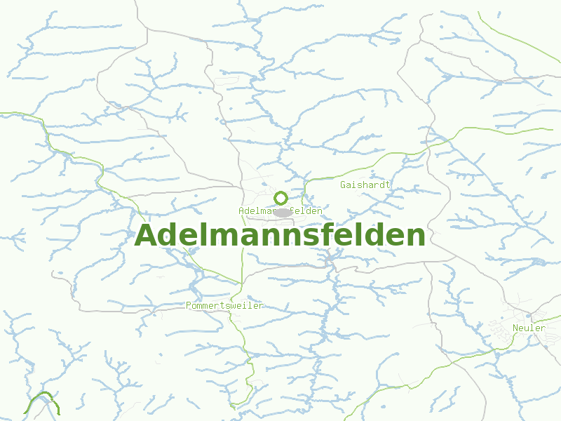 Karte von Adelmannsfelden