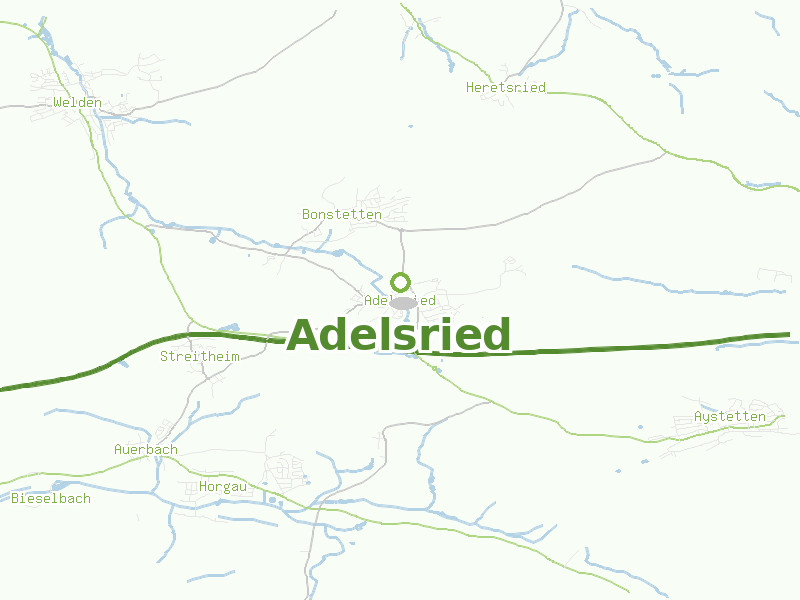 Karte von Adelsried