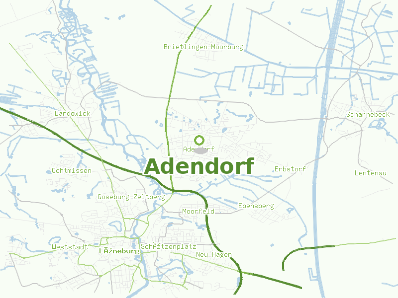 Karte von Adendorf