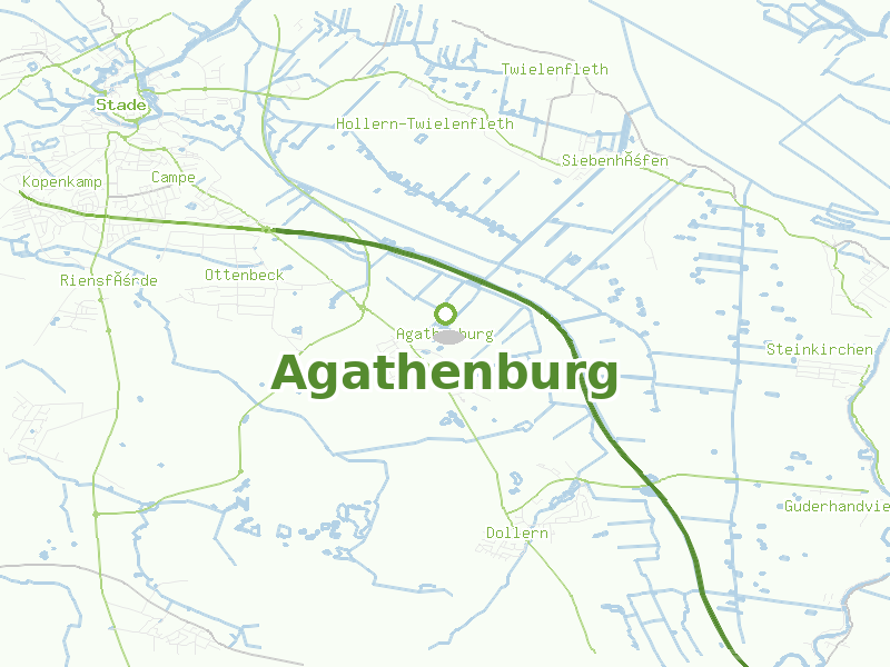 Karte von Agathenburg