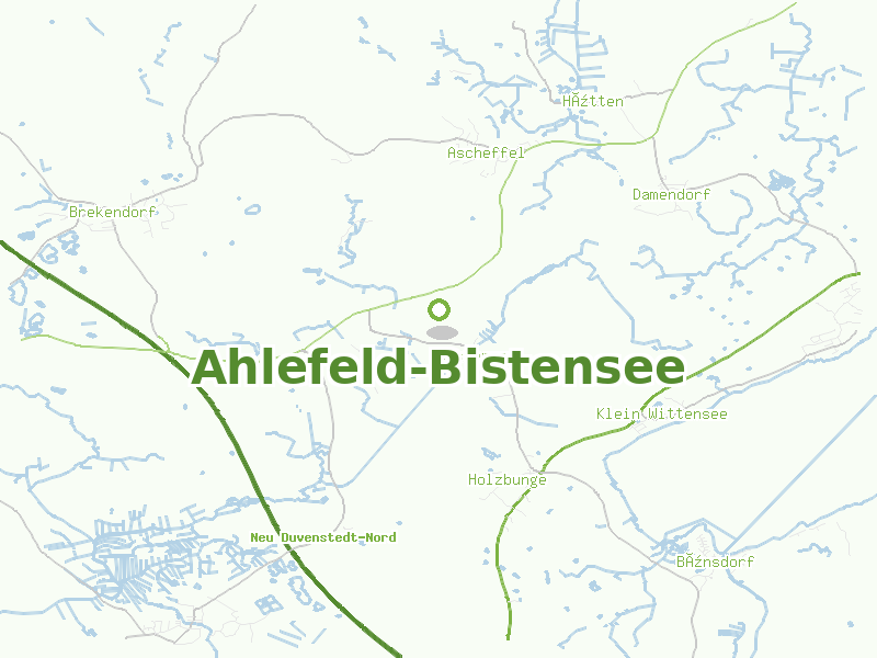 Karte von Ahlefeld-Bistensee