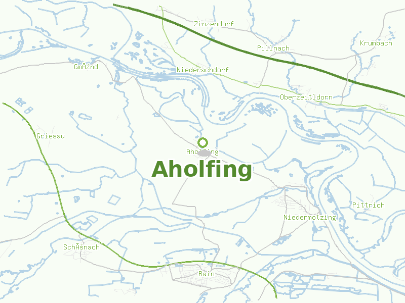 Karte von Aholfing