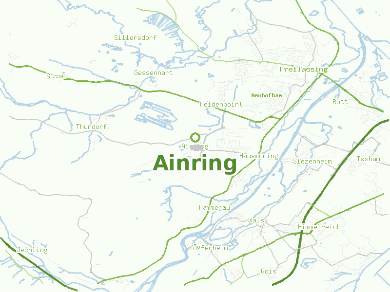 Karte von Ainring