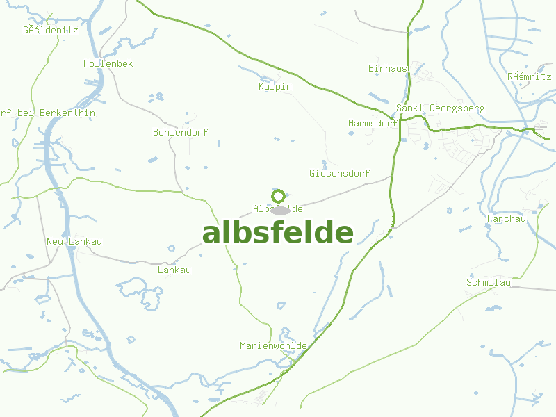 Karte von albsfelde