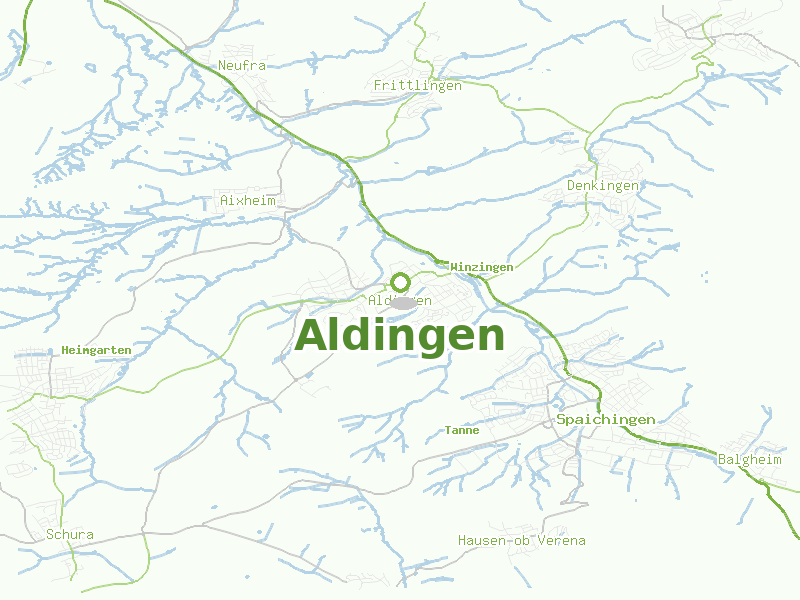 Karte von Aldingen