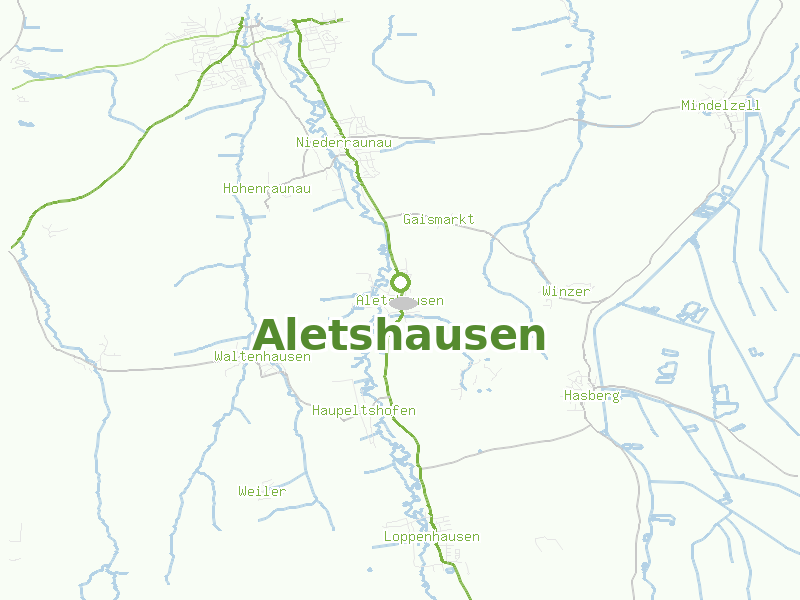 Karte von Aletshausen