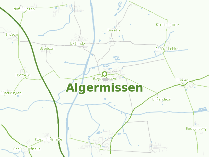 Karte von Algermissen