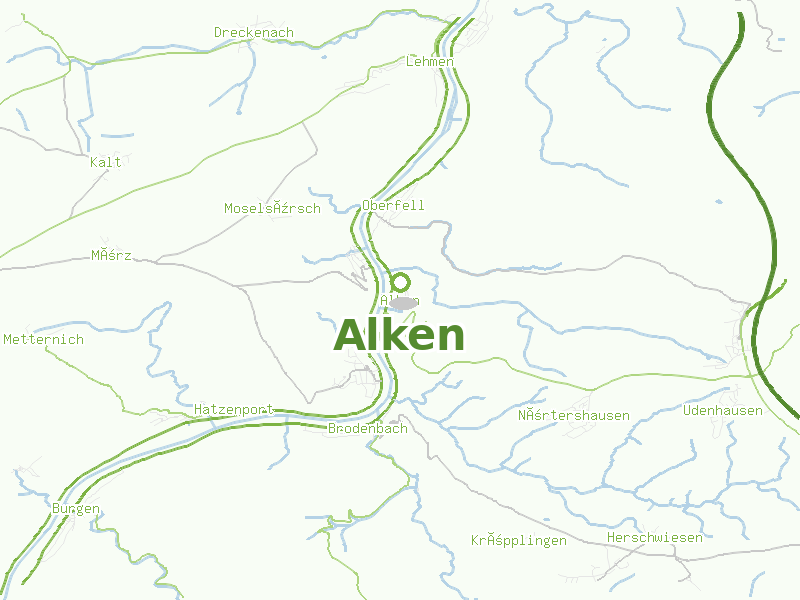Karte von Alken