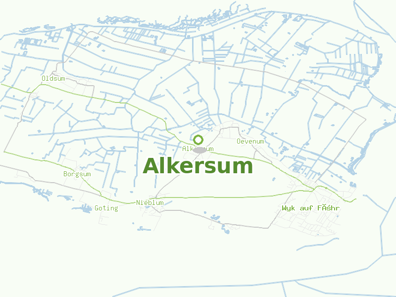 Karte von Alkersum