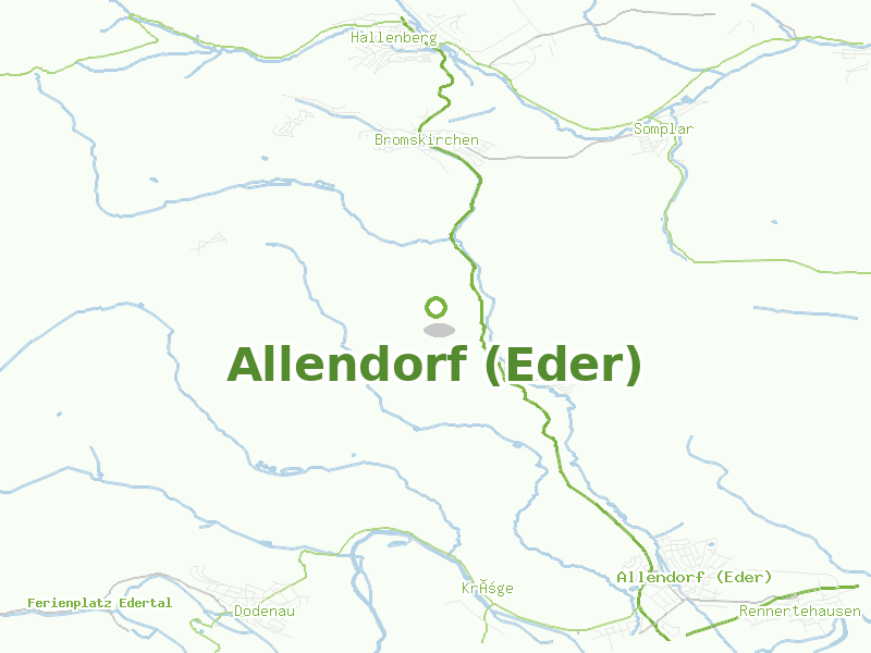 Karte von Allendorf (Eder)