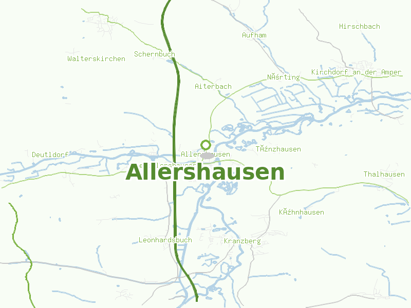 Karte von Allershausen