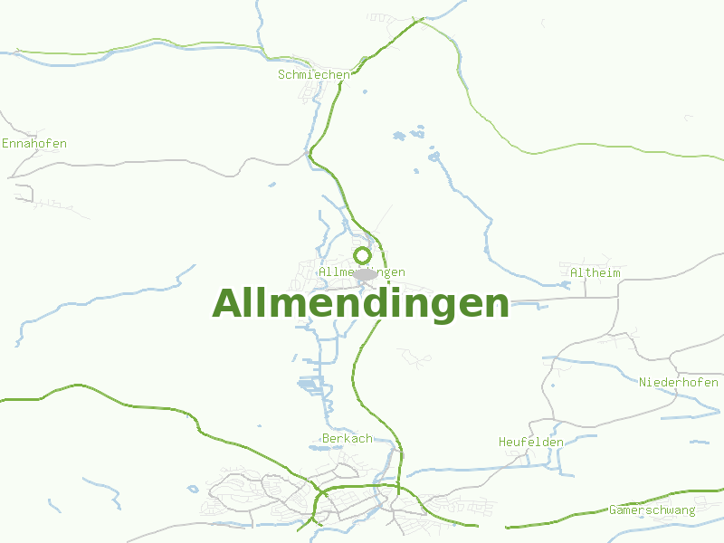 Karte von Allmendingen