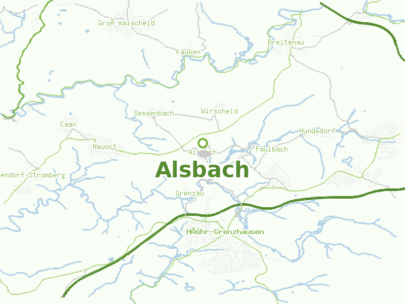 Karte von Alsbach