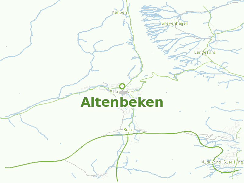 Karte von Altenbeken
