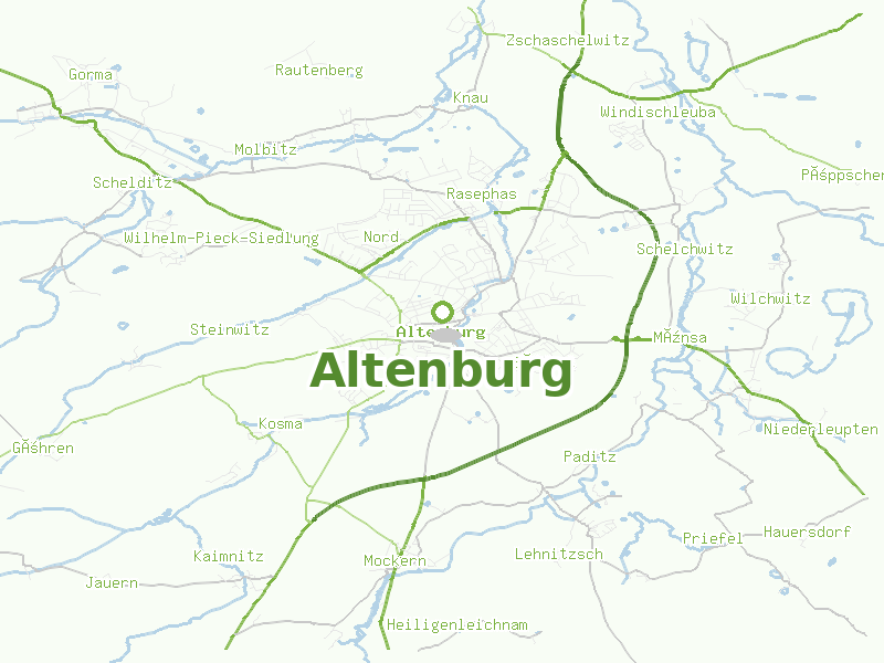 Karte von Altenburg