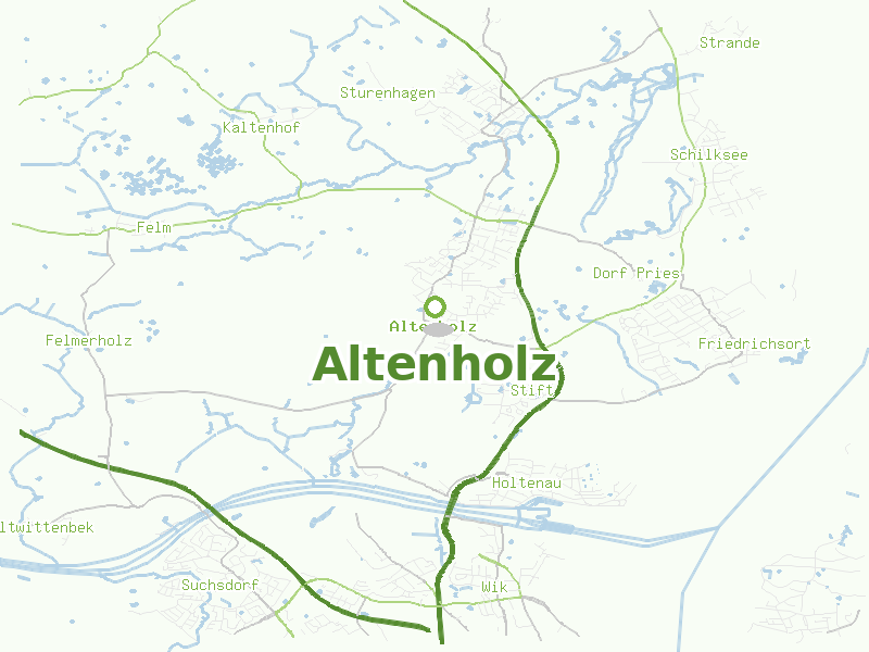 Karte von Altenholz