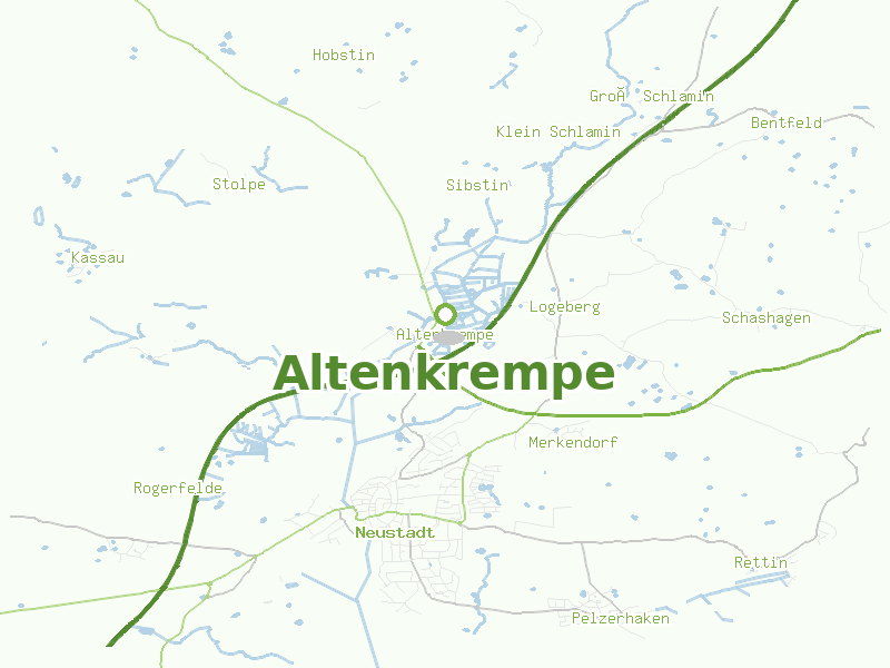 Karte von Altenkrempe