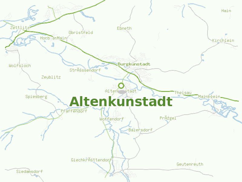 Karte von Altenkunstadt