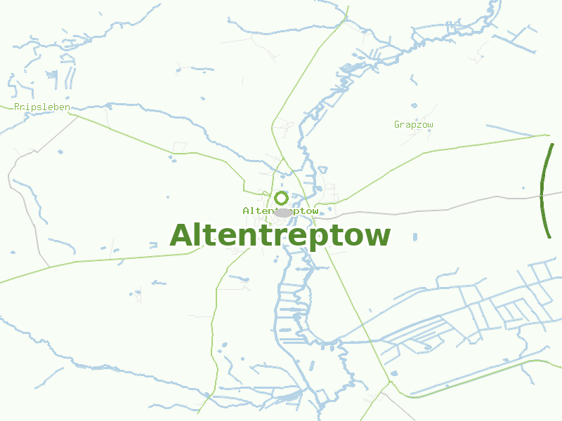 Karte von Altentreptow