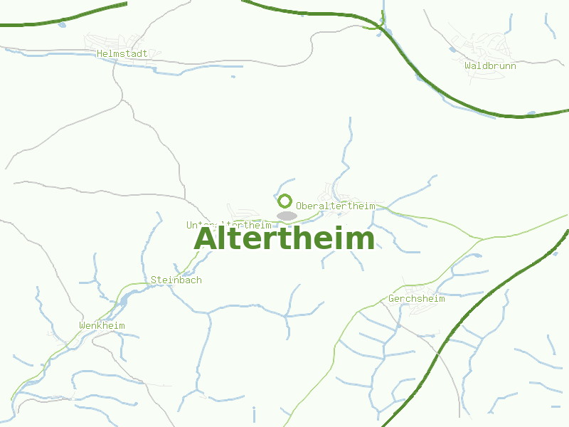Karte von Altertheim