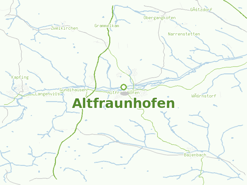 Karte von Altfraunhofen