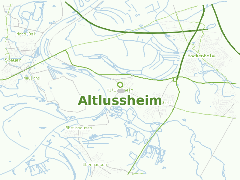 Karte von Altlussheim