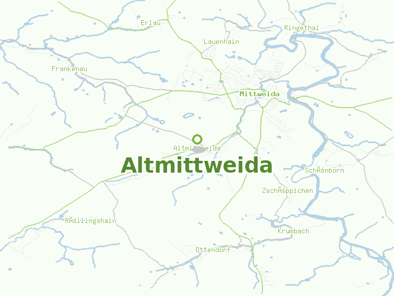 Karte von Altmittweida