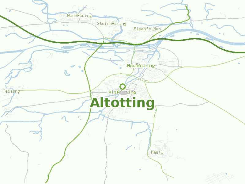 Karte von Altotting