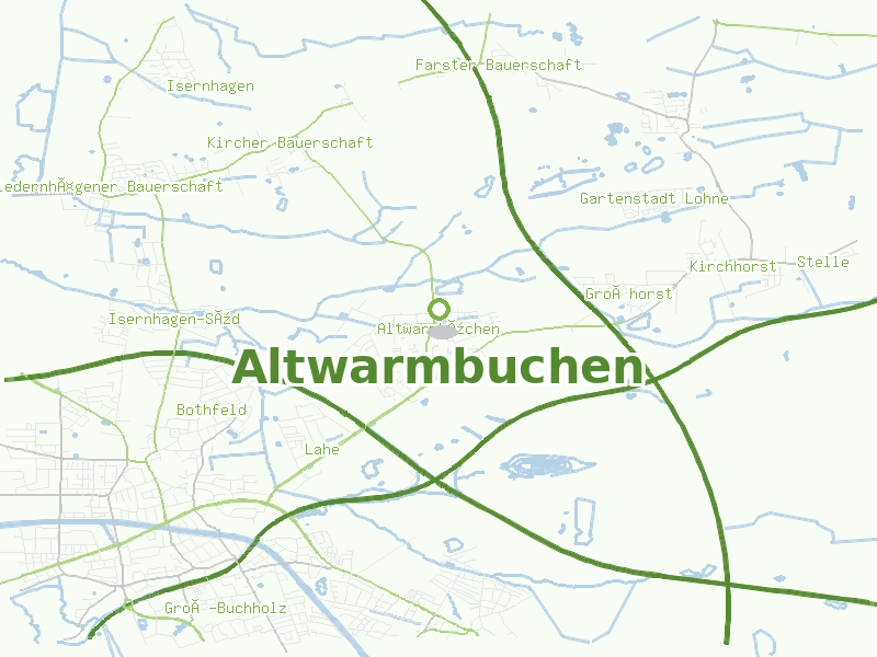 Karte von Altwarmbuchen