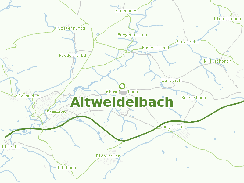 Karte von Altweidelbach