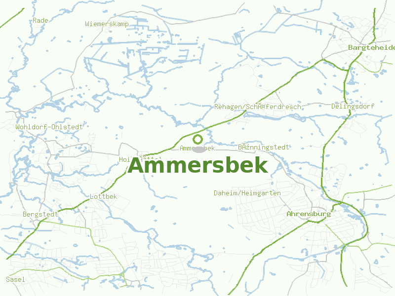 Karte von Ammersbek