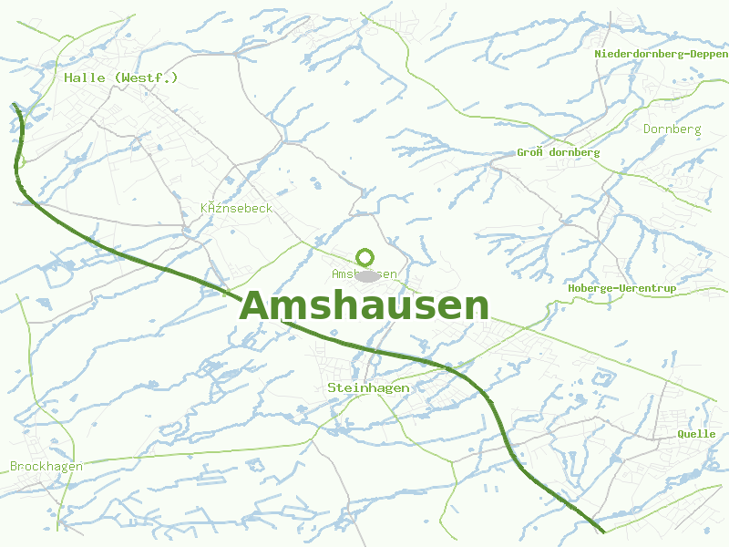 Karte von Amshausen