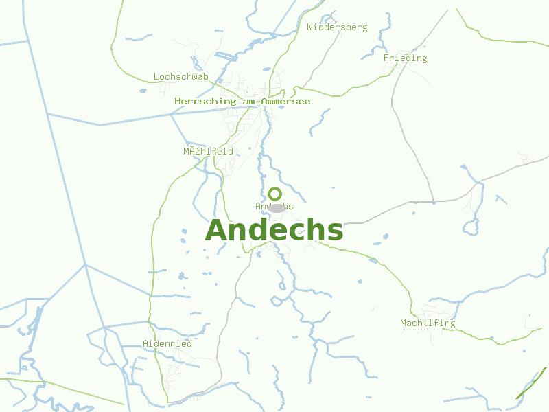 Karte von Andechs