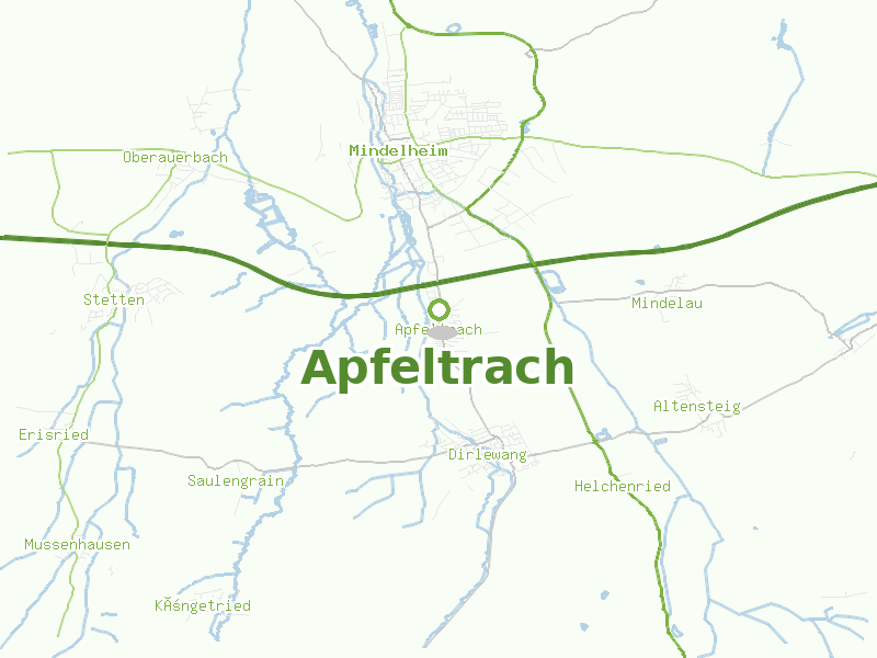 Karte von Apfeltrach