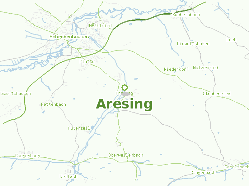 Karte von Aresing
