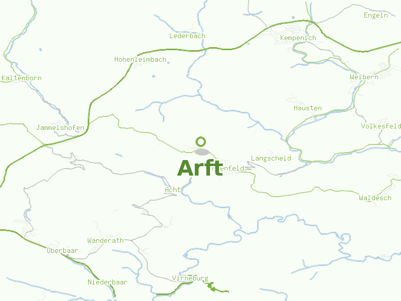 Karte von Arft