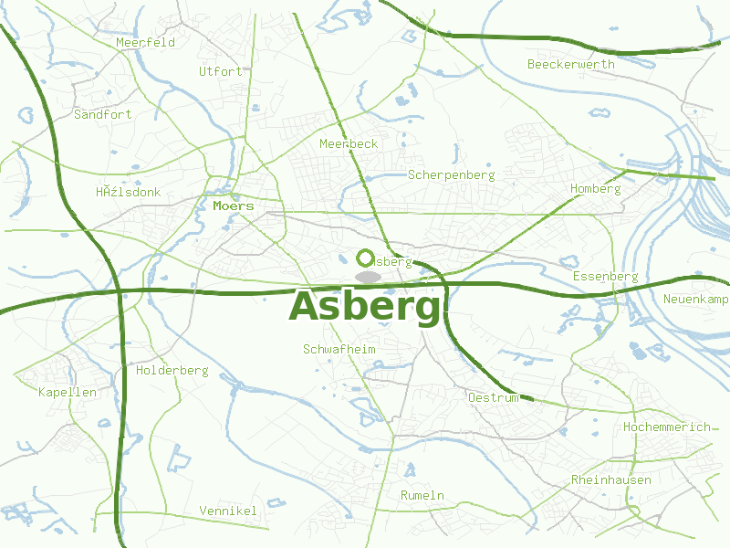 Karte von Asberg