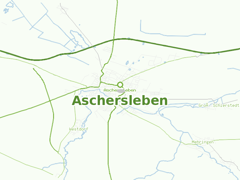 Karte von Aschersleben