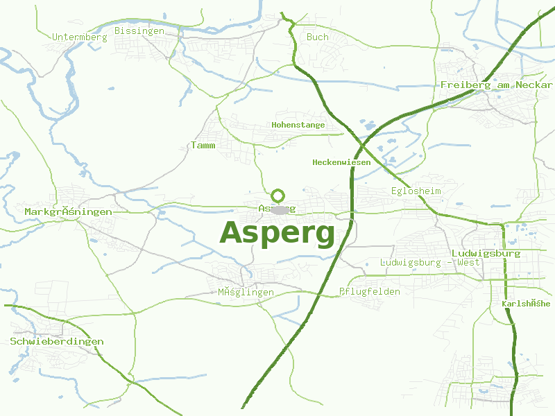 Karte von Asperg