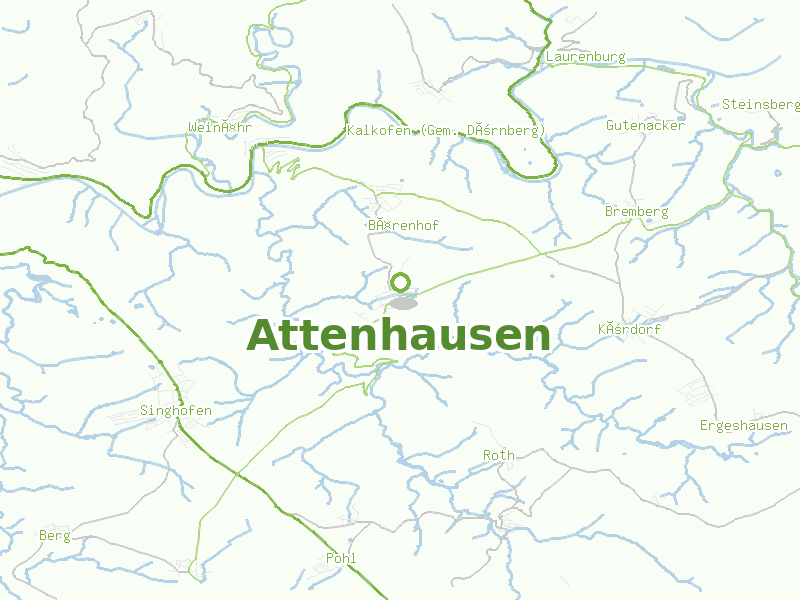 Karte von Attenhausen