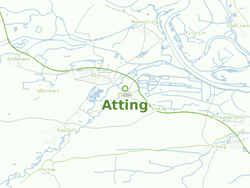 Karte von Atting