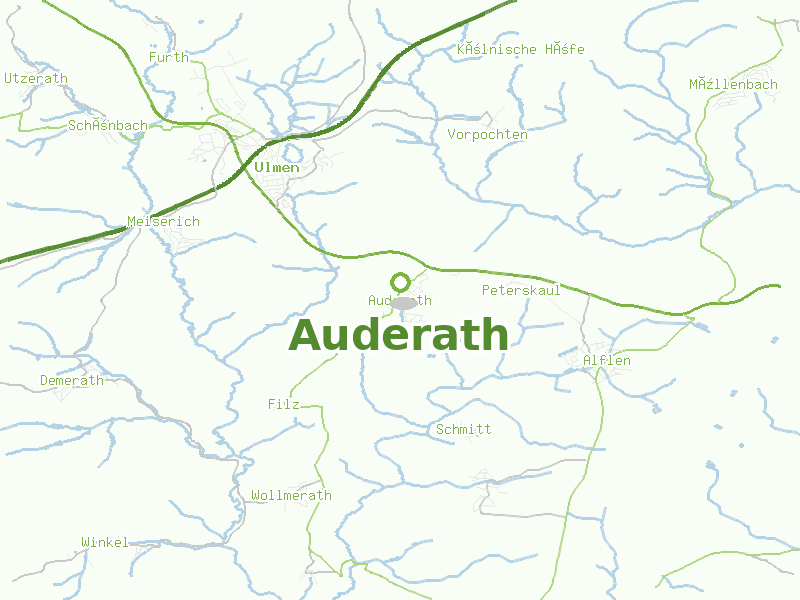 Karte von Auderath