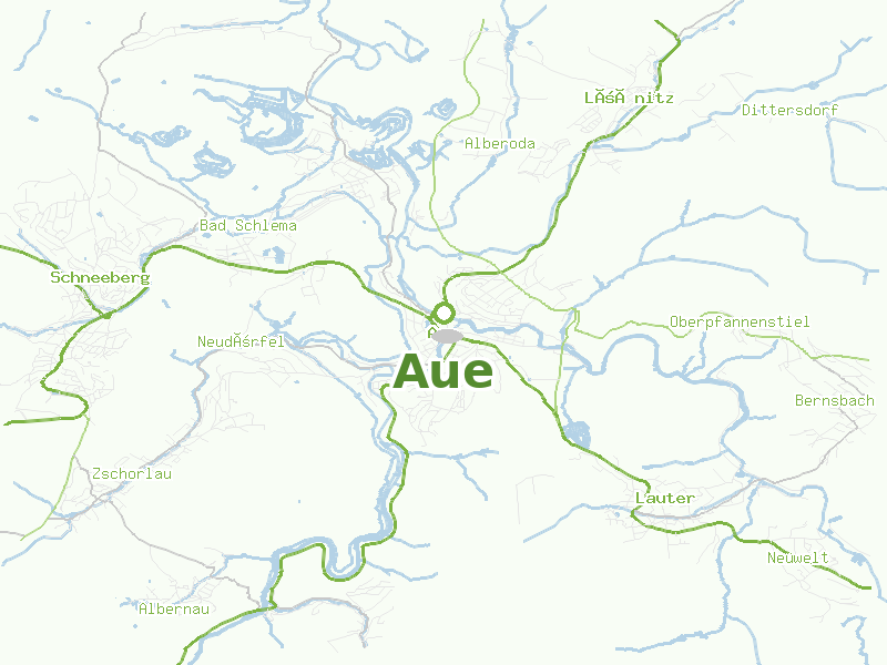 Karte von Aue