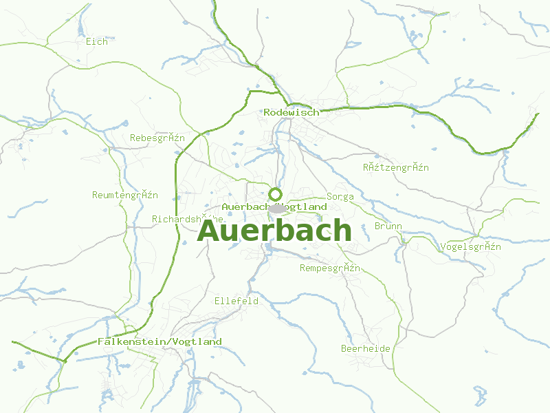 Karte von Auerbach