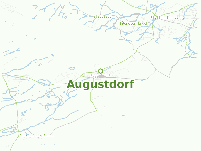 Karte von Augustdorf