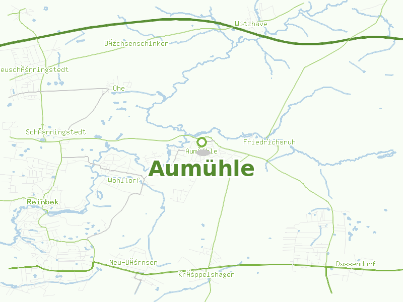 Karte von Aumühle